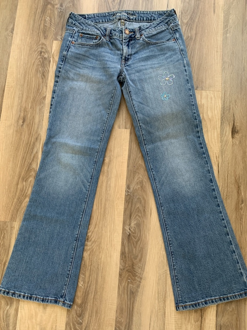 Embellished Classic Blue Women's Jeans